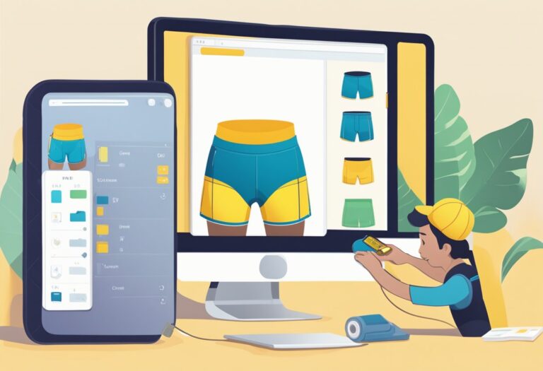 How can I determine the best fit for running shorts when shopping online
